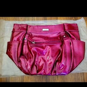 Miche Purse Red Gloss Leather Brand New , Just Purse No Carry Lanyard